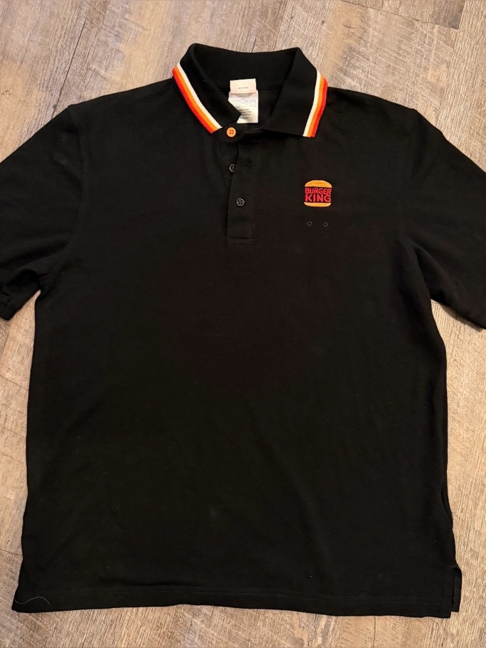 Burger King Employee Uniform Polo Shirt Unisex Size Small